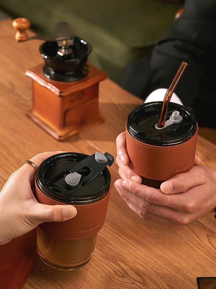 Creative Coffee Mug With Straw